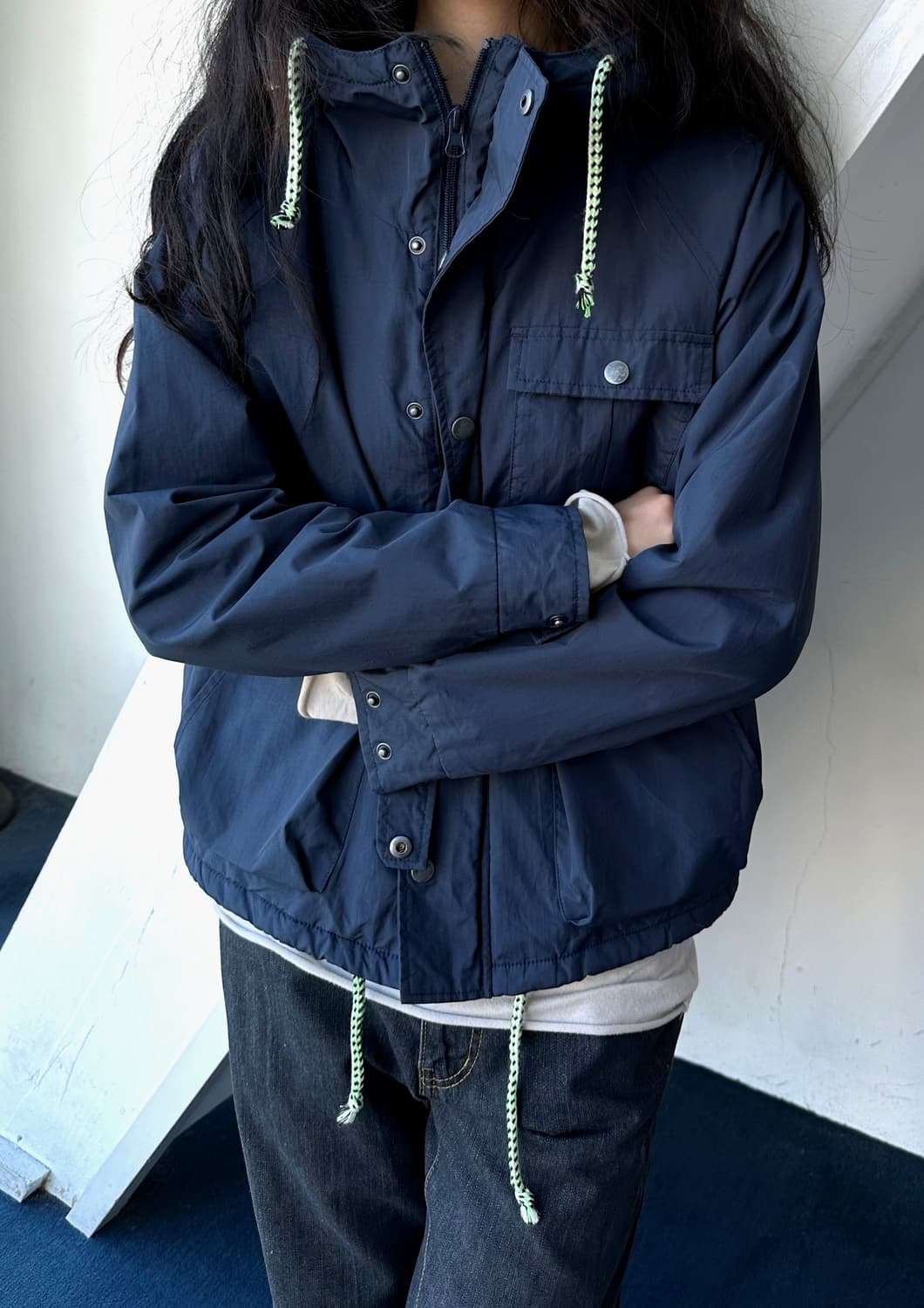 Washed nylon fleece liner hooded utility 상품이미지8