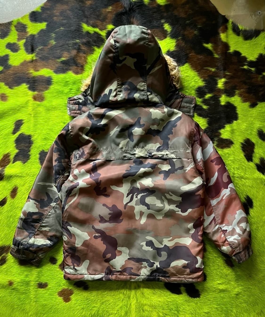 밀리터리 카모 야상 파카 상품이미지2