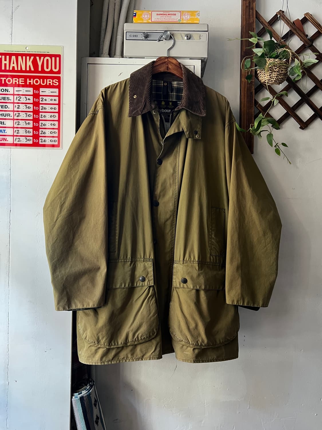 [XL]Barbour 바버 BORDER 보더 왁스 페이드 코튼 헌팅 자켓 상품이미지1