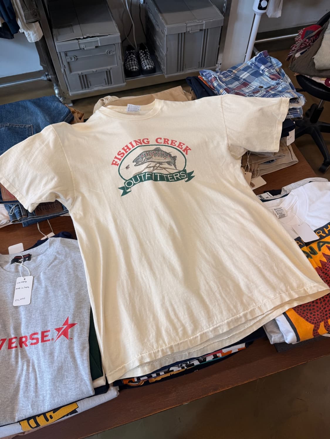 80 ~ 90S USA 피싱 크랙 아웃핏 XL 상품이미지2
