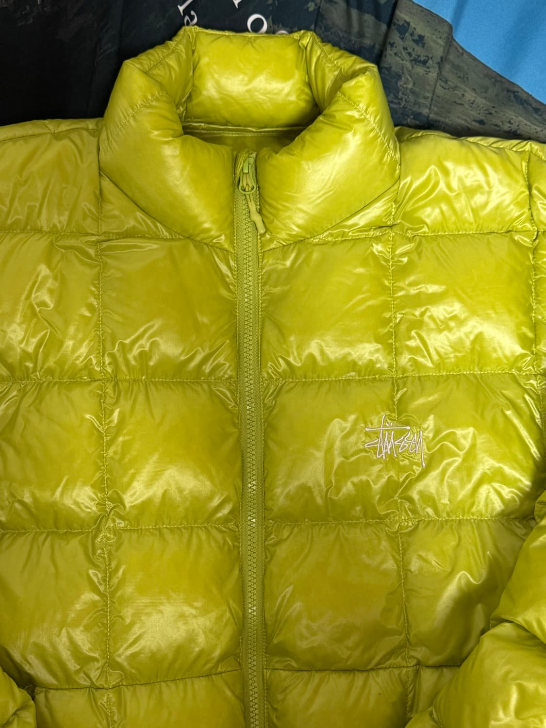 [L] 스투시 미드웨이트 푸퍼 패딩 라임 상품이미지2