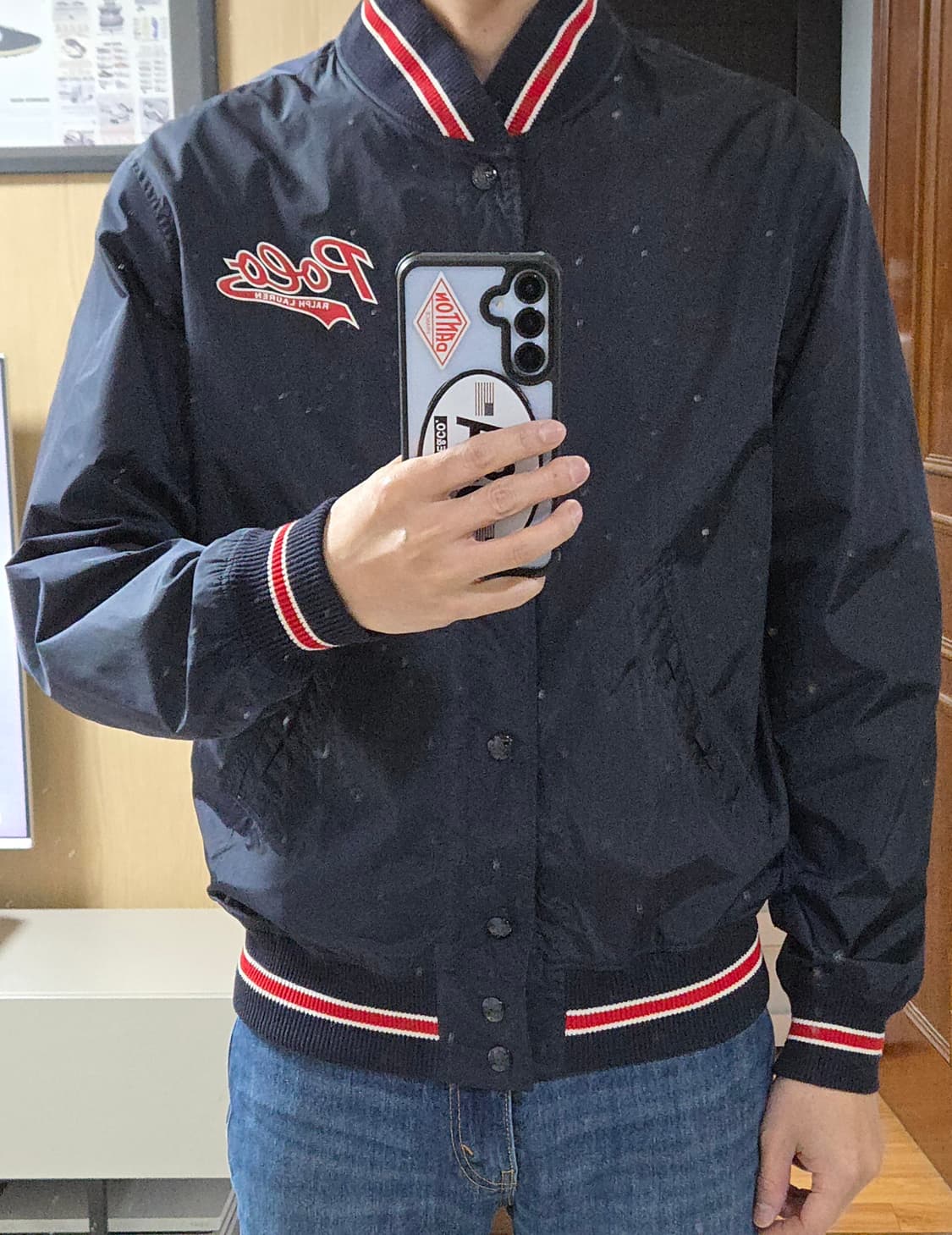 (착샷) 폴로 랄프로렌 로고 스타디움 자켓 바람막이  상품이미지7