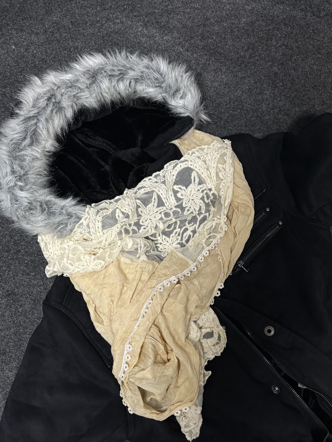 Vintage enthic roses morigirl scarf 상품이미지1