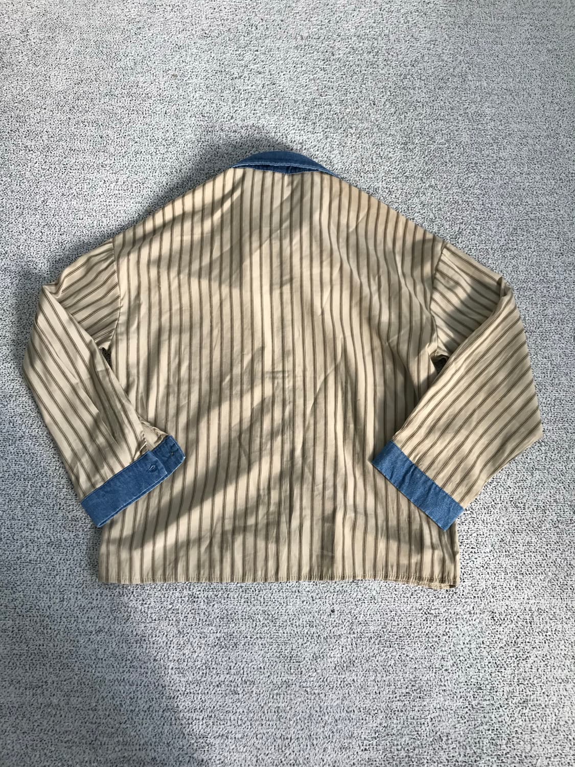 스트라이프 데님 셔츠 상품이미지3