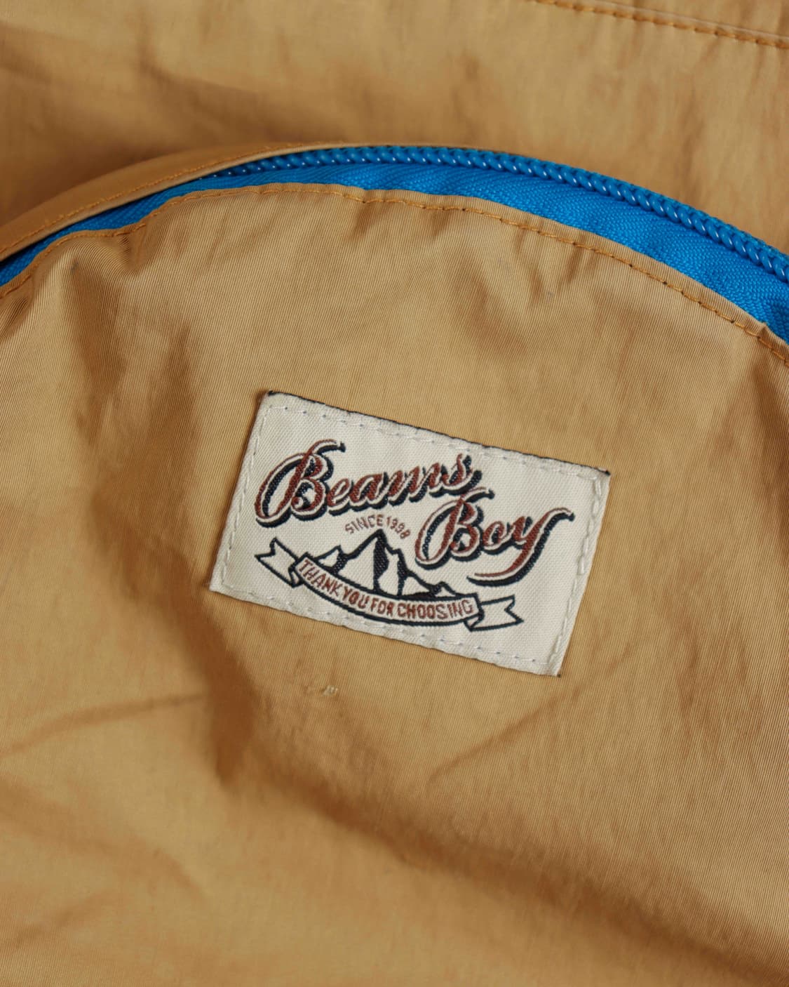 [BEAMS BOY] 컬러블록 나일론 백팩 (Beige) 상품이미지4