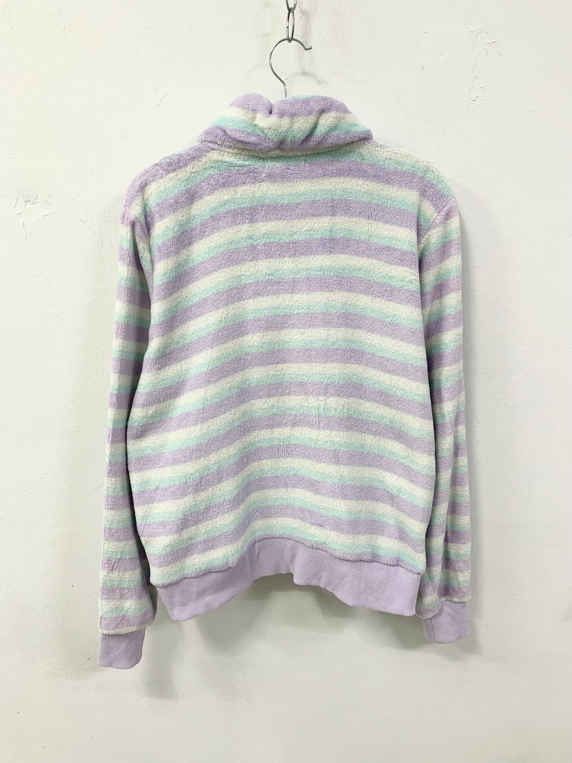 조지후쿠 파스텔 스트라이프 폭닥 후드집업 상품이미지6