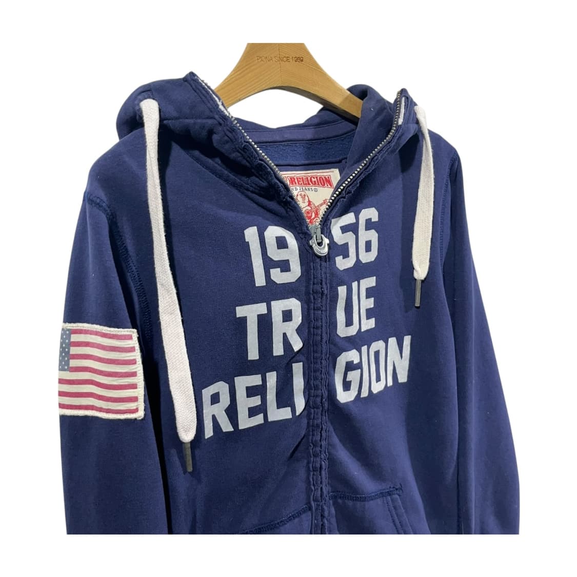[True Religion] 트루릴리젼 1956 레터링 후드집업 상품이미지3