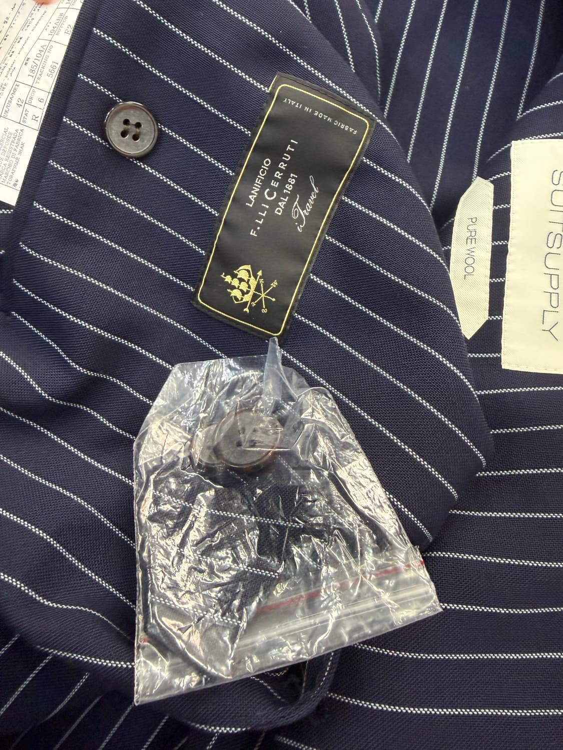 정품) 수트서플라이 24ss 스트라이프 자켓 52 상품이미지7