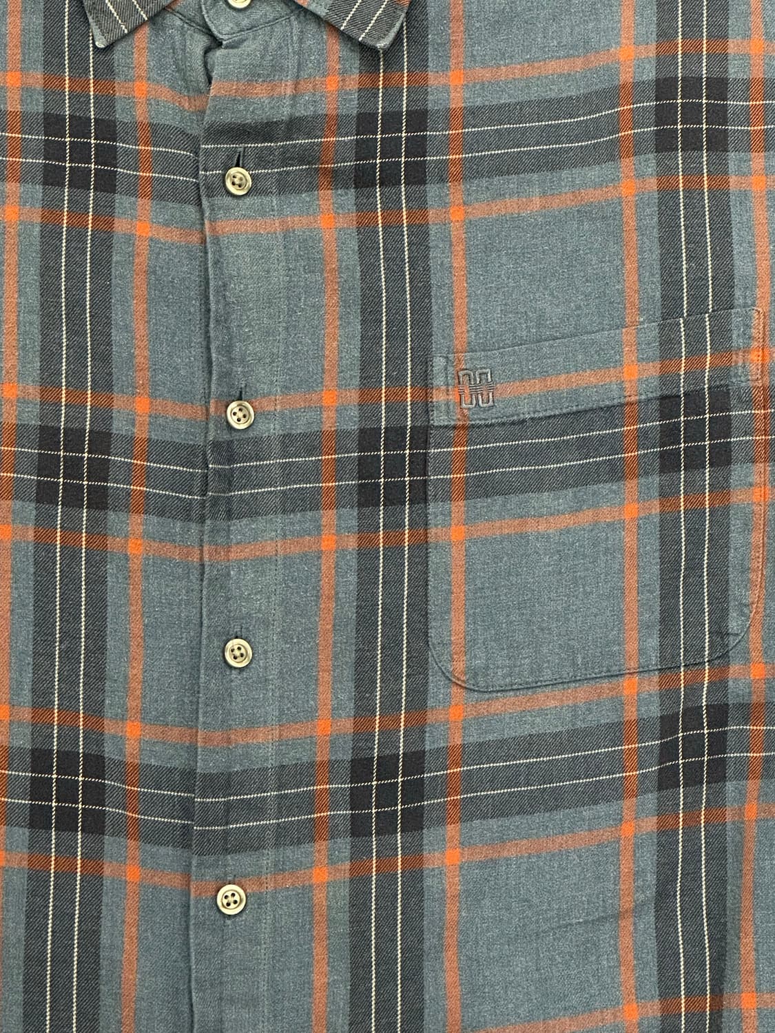 110)DAKS 빈티지 멀티 컬러 체크 셔츠 상품이미지2