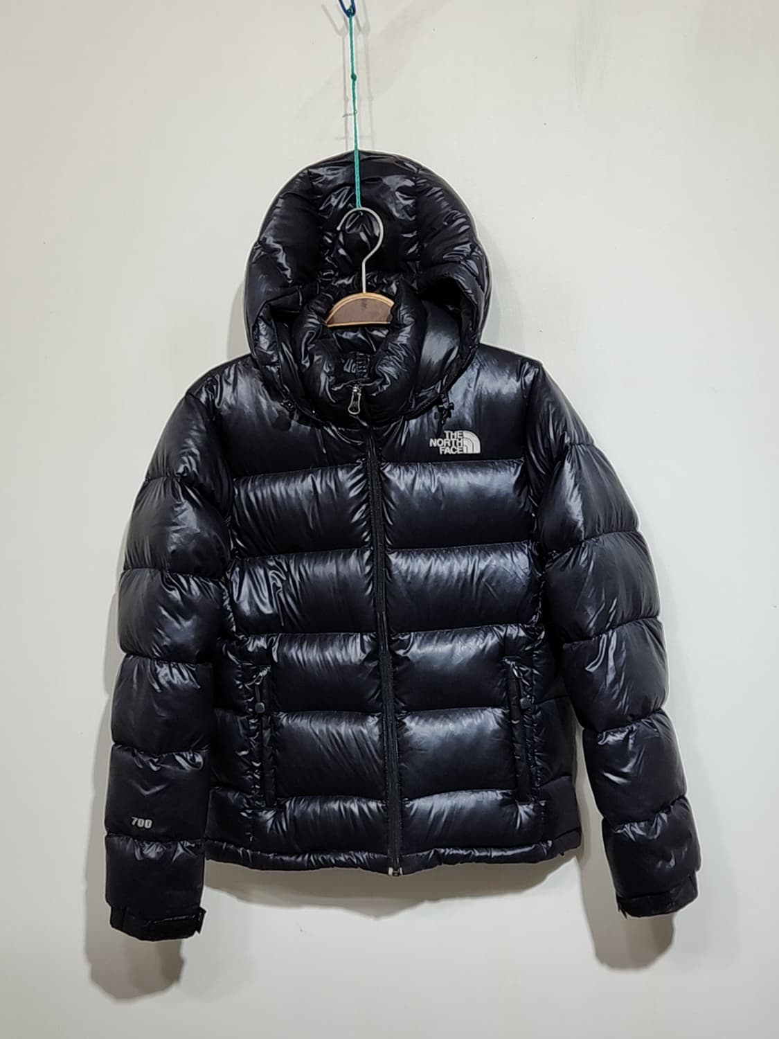 (S) 노스페이스 눕시패딩 점퍼 블랙 거위털 700 다운자켓  상품이미지1