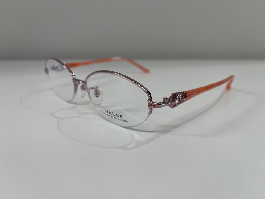 발스 VALSE 일본 티타늄 반무테 안경 빈티지 90s 6번 상품이미지1