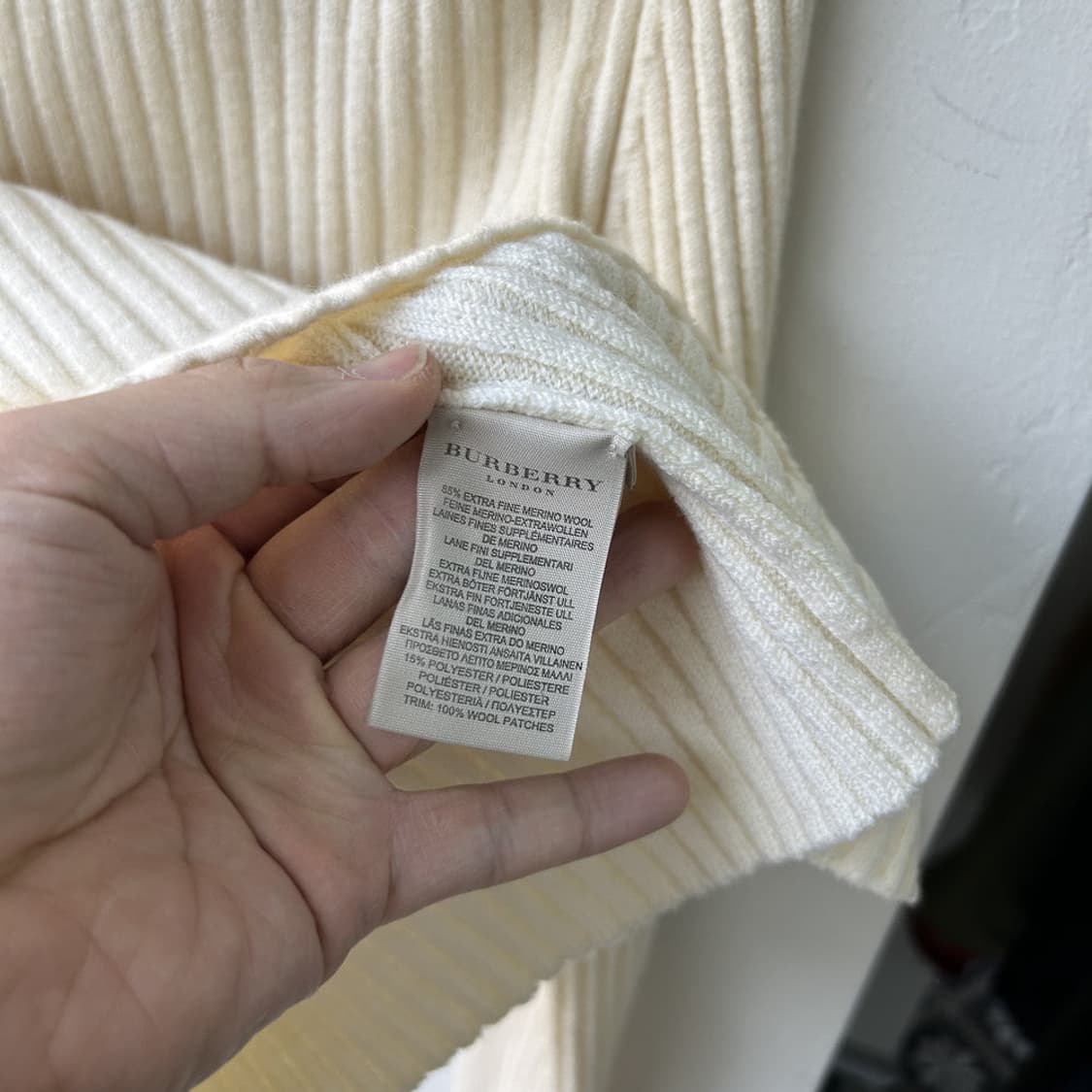 16248 - 버버리 엘보 패치 니트 집업 상품이미지6