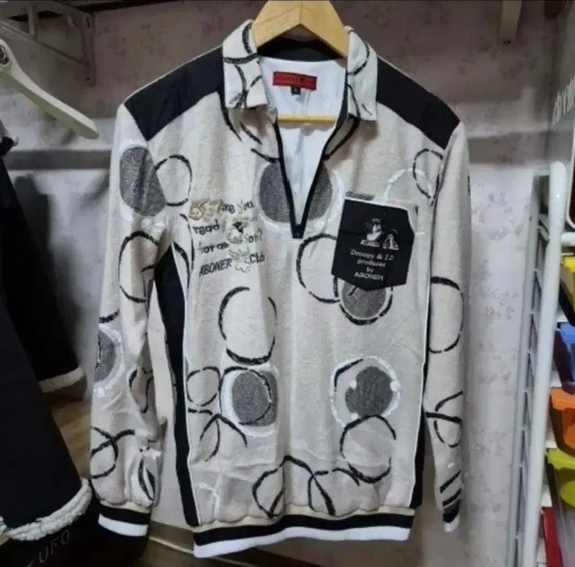 하프집업 방한 니트 골프웨어 L 최~상급 상품이미지1