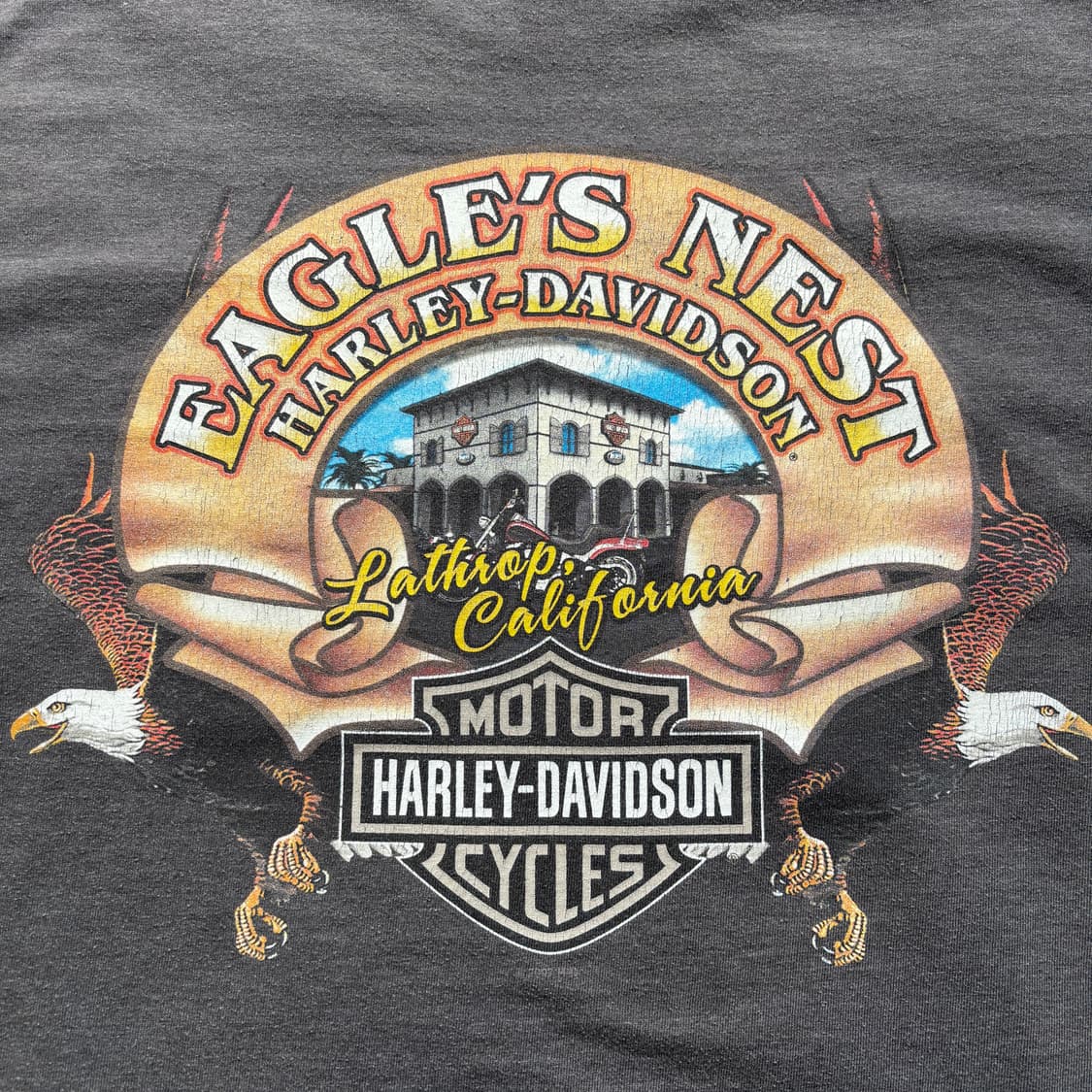 빈티지 할리데이비슨 라이트닝 롱슬리브 티셔츠 상품이미지5