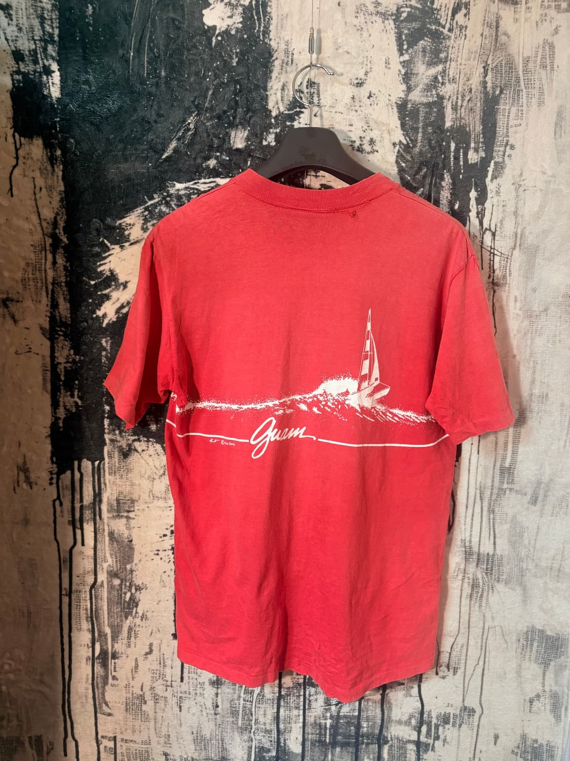 80’s crazy shirt red t-shirt 상품이미지3