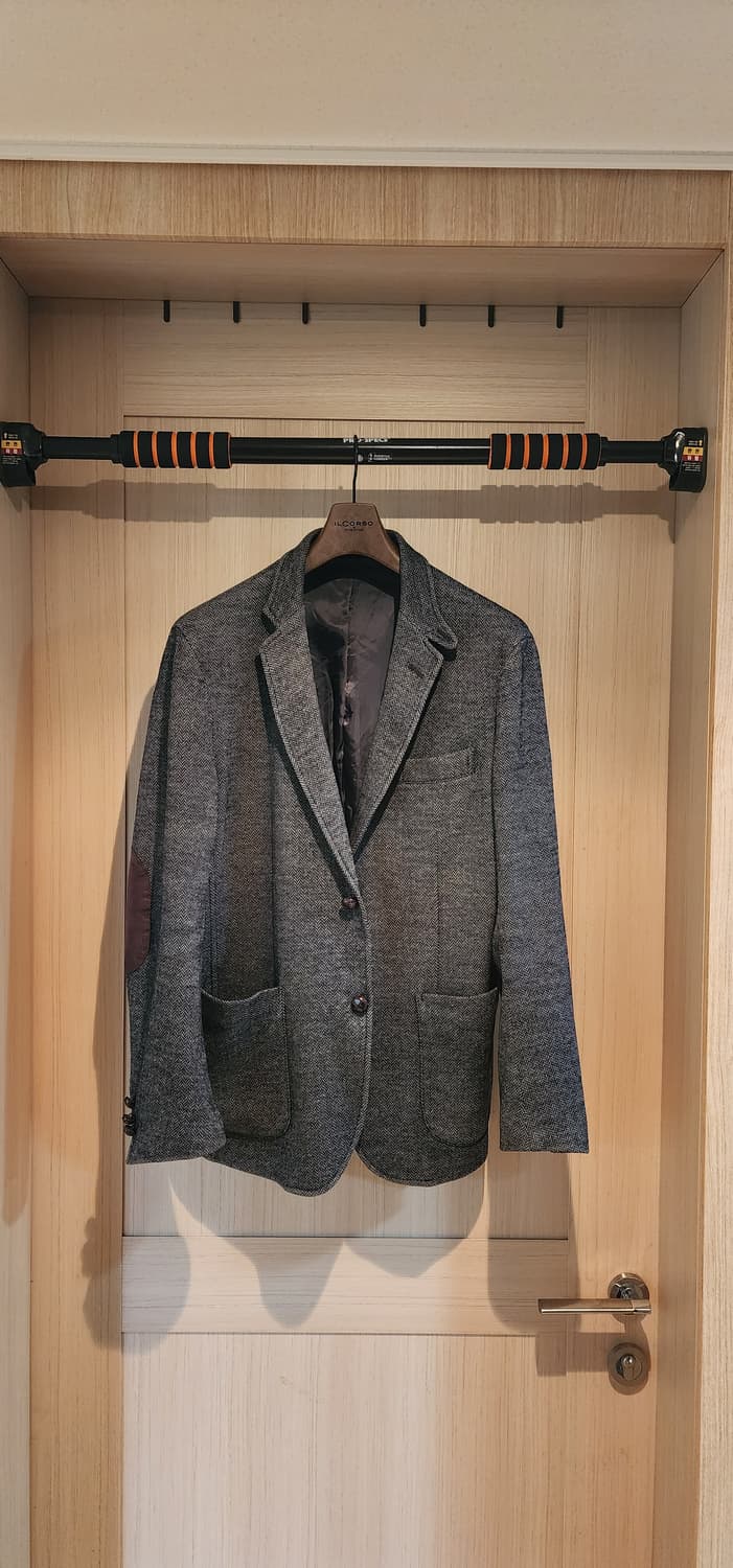 그레이 헤링본 울혼방 자켓 L 상품이미지1