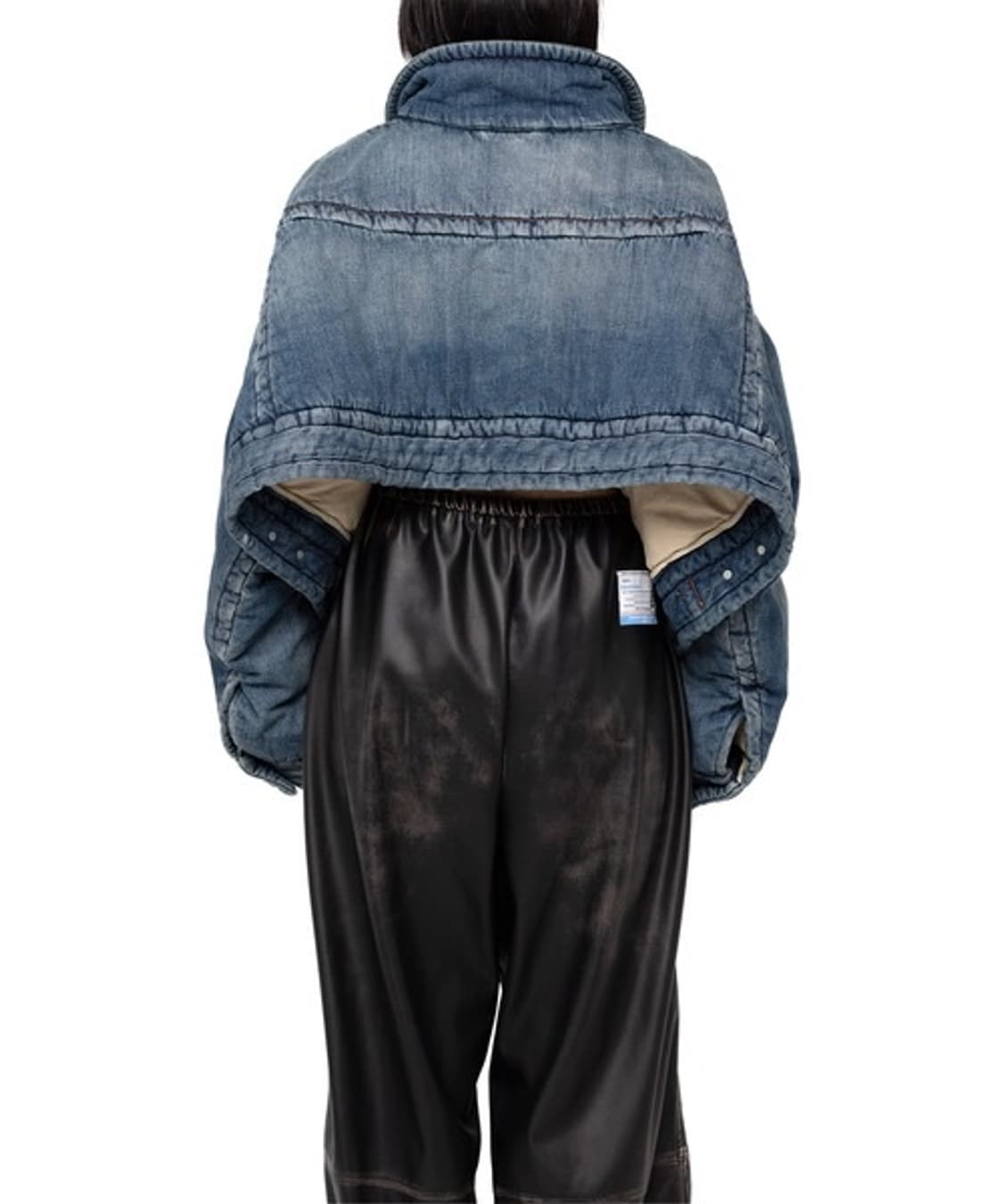 메종 미하라 야스히로 크롭 패디드 데님 자켓 36사이즈 상품이미지3