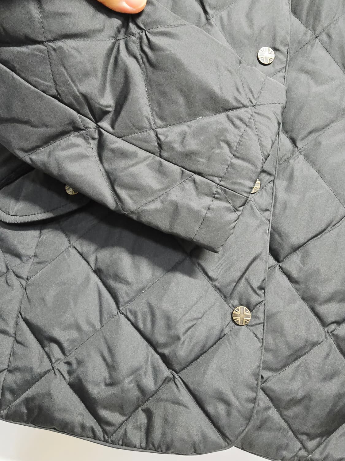 merc 블랙 다이아 퀼팅 자켓 상품이미지4