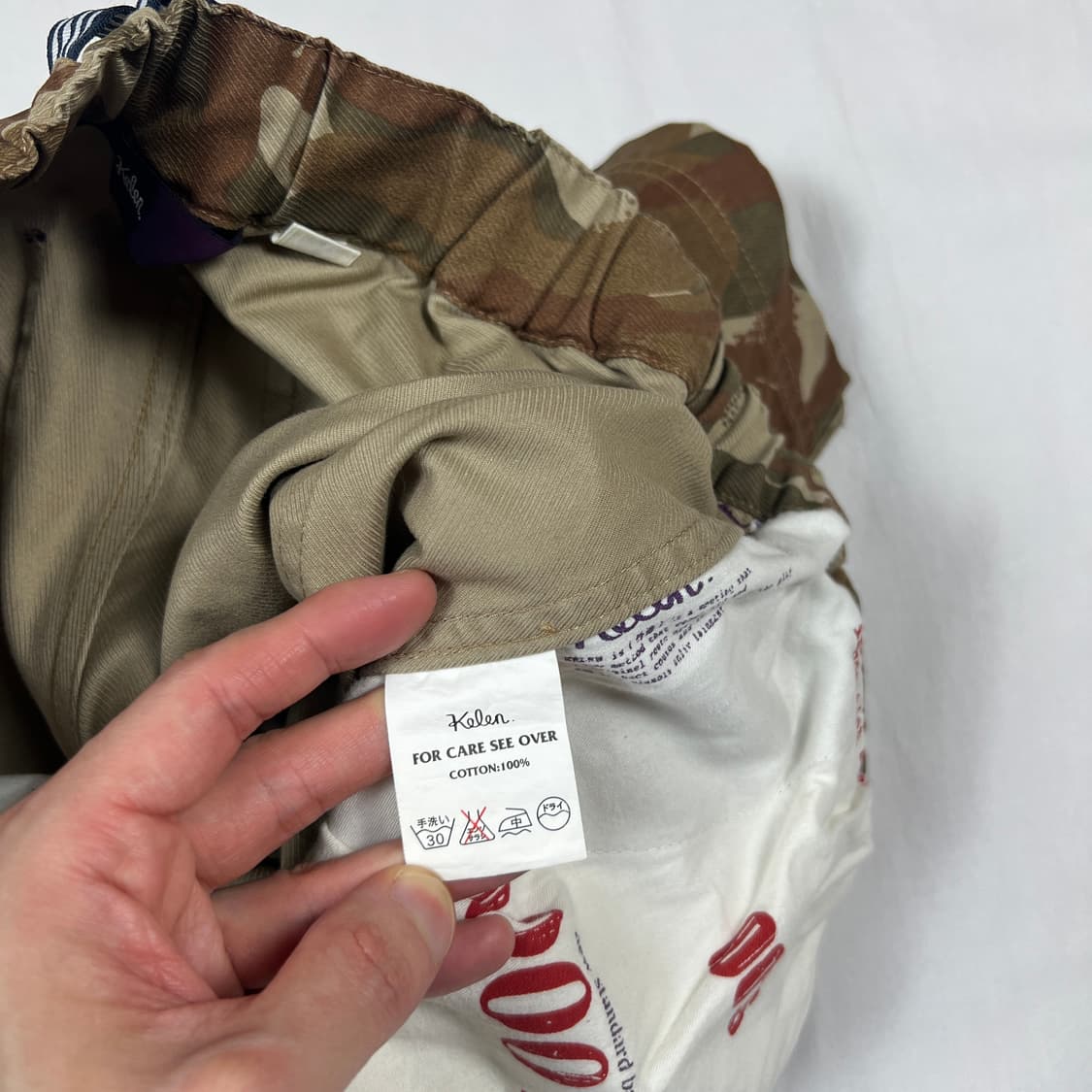 kelen 켈렌 카모패턴 밴딩 스트랩 하프팬츠 반바지 상품이미지9