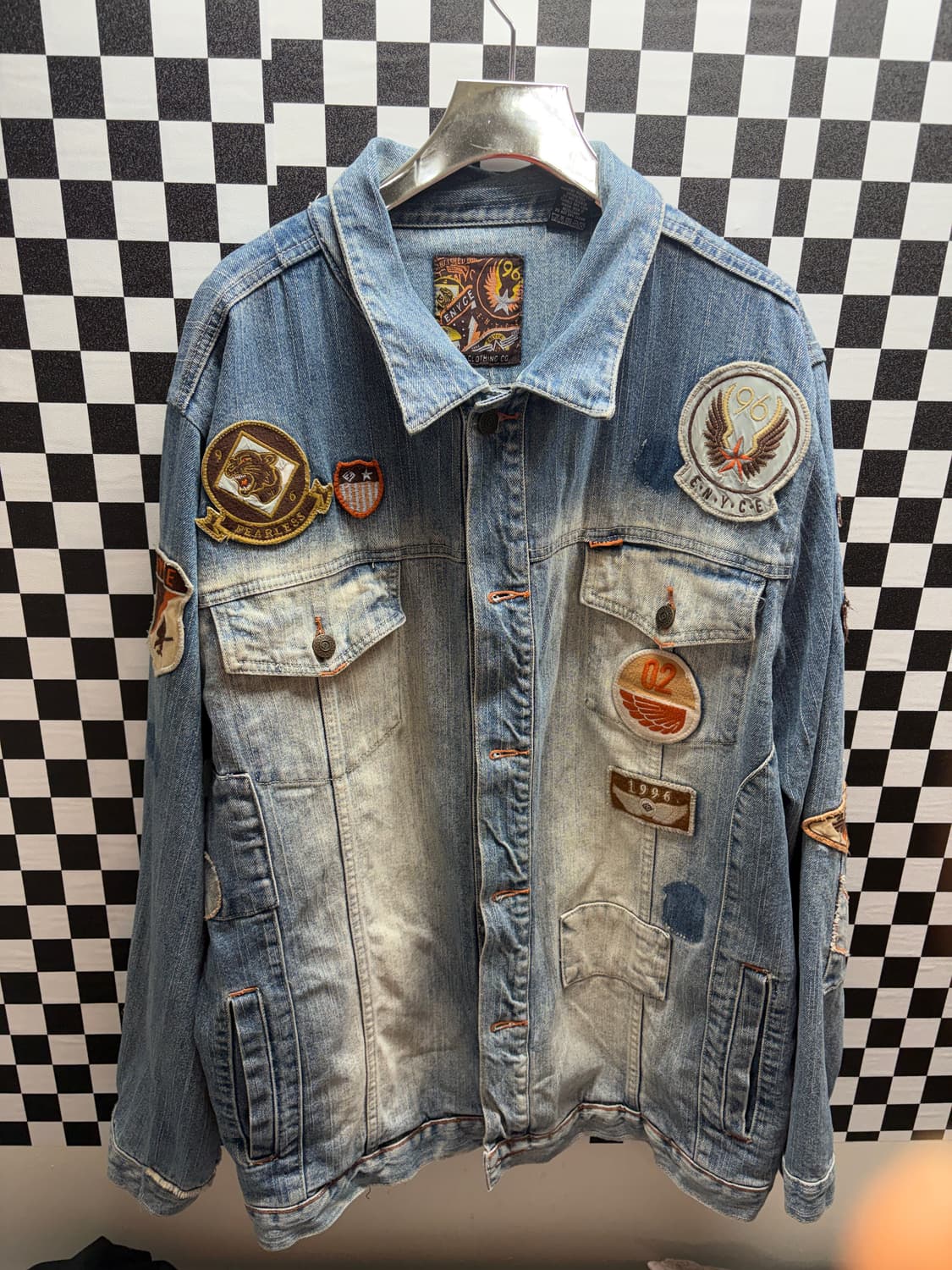 Enyce 올드스쿨 패치 데님자켓 XL 상품이미지1