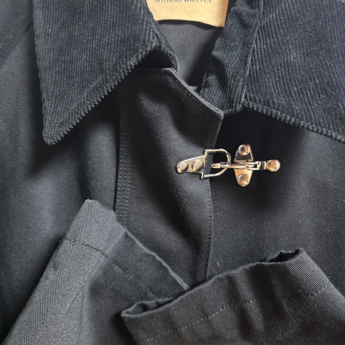 낫띵리튼 파이어맨 자켓 nothing written fireman 바버 상품이미지5