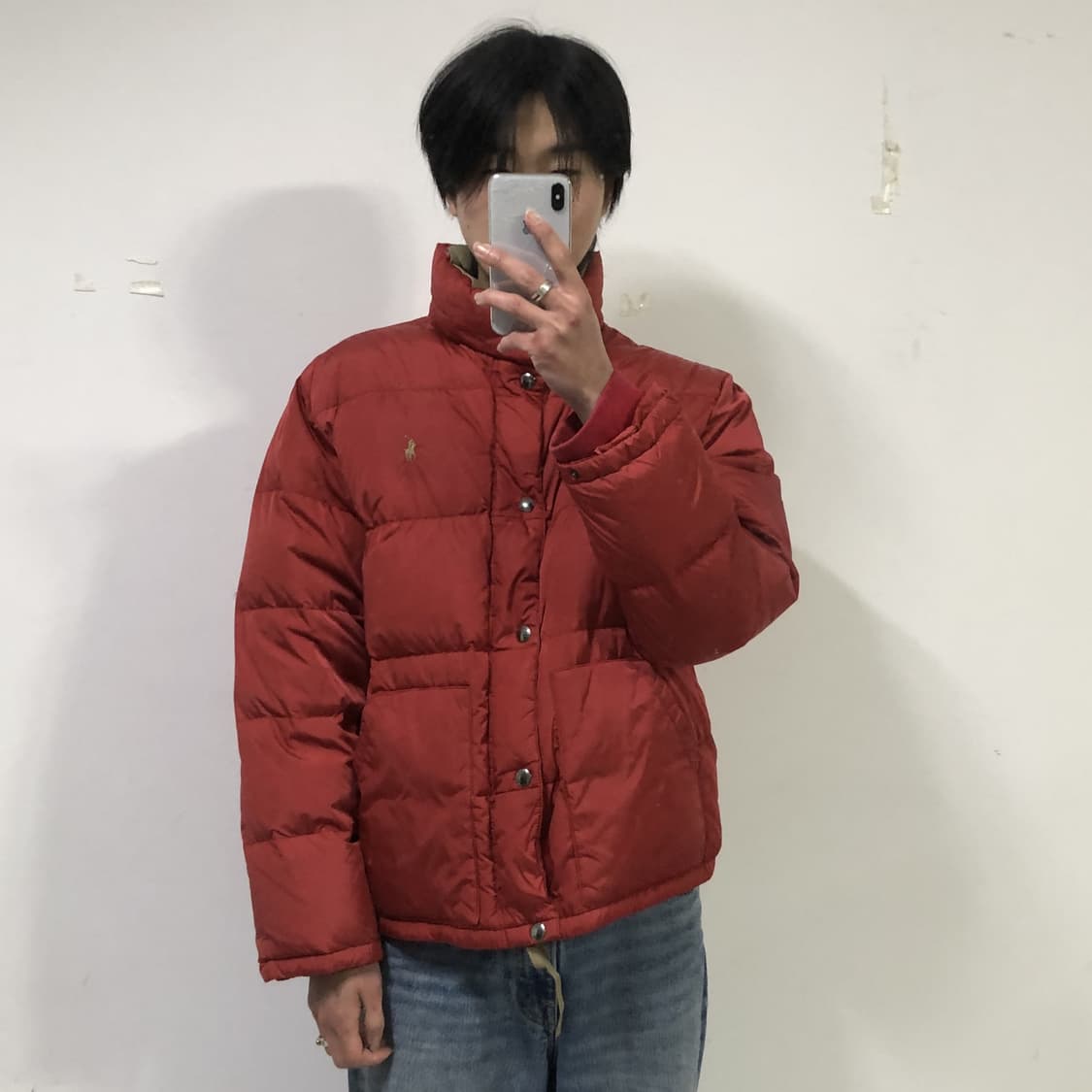 폴로랄프로렌 버건디 푸퍼 다운패딩  상품이미지3