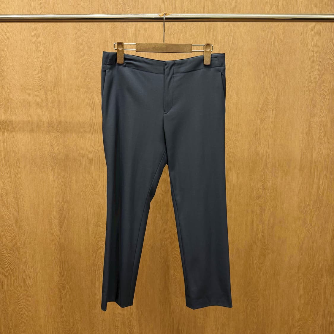 질샌더 슬랙스 팬츠 클래식 테일러드 히든 후크 디테일 스트레이트핏 블랙 상품이미지2