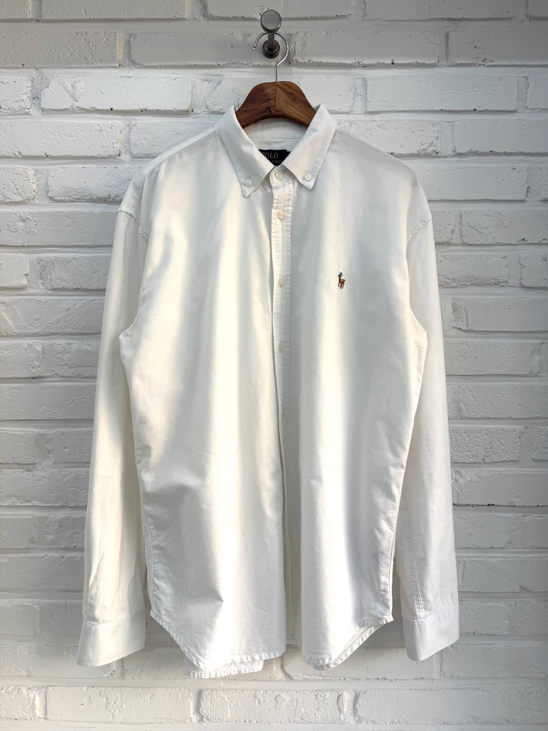폴로 화이트 커스텀핏 셔츠 상품이미지3