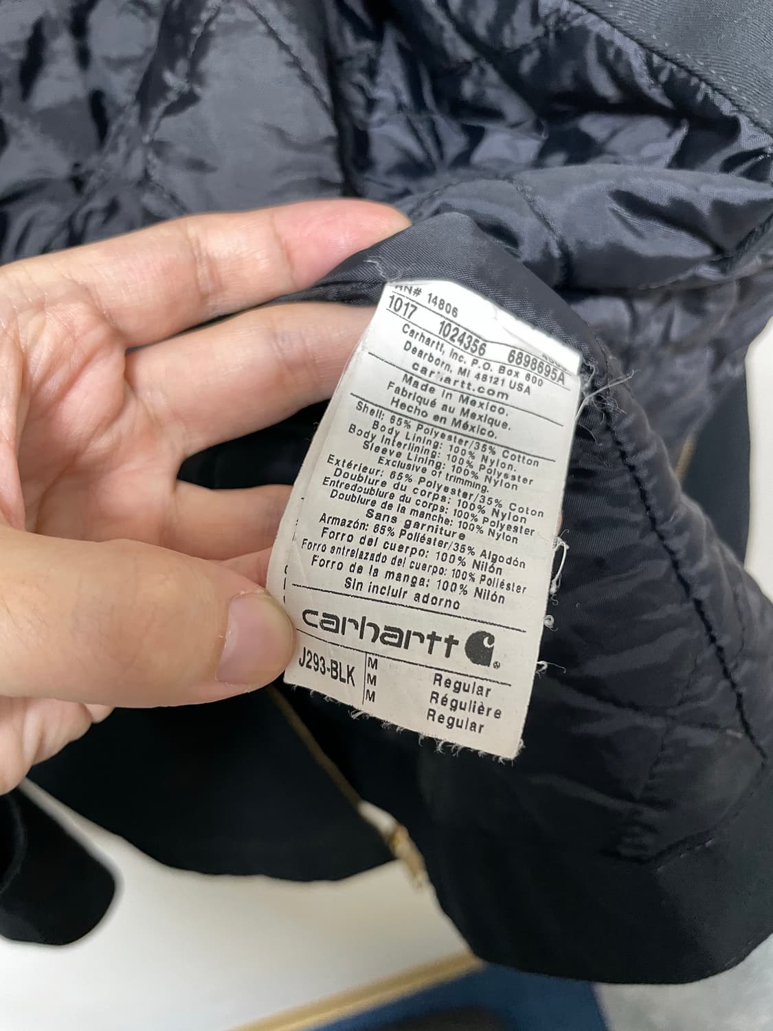 칼하트 디트로이트 자켓 오리지날 100-105 사이즈 j293 상품이미지8