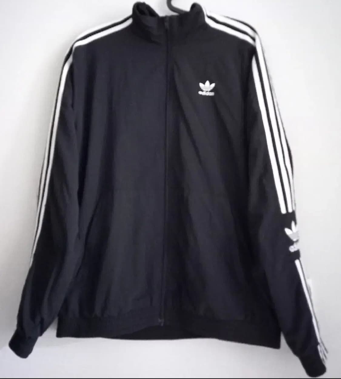 아디다스 락업 블랙 검흰 트랙탑 저지 져지집업 95/M 상품이미지1