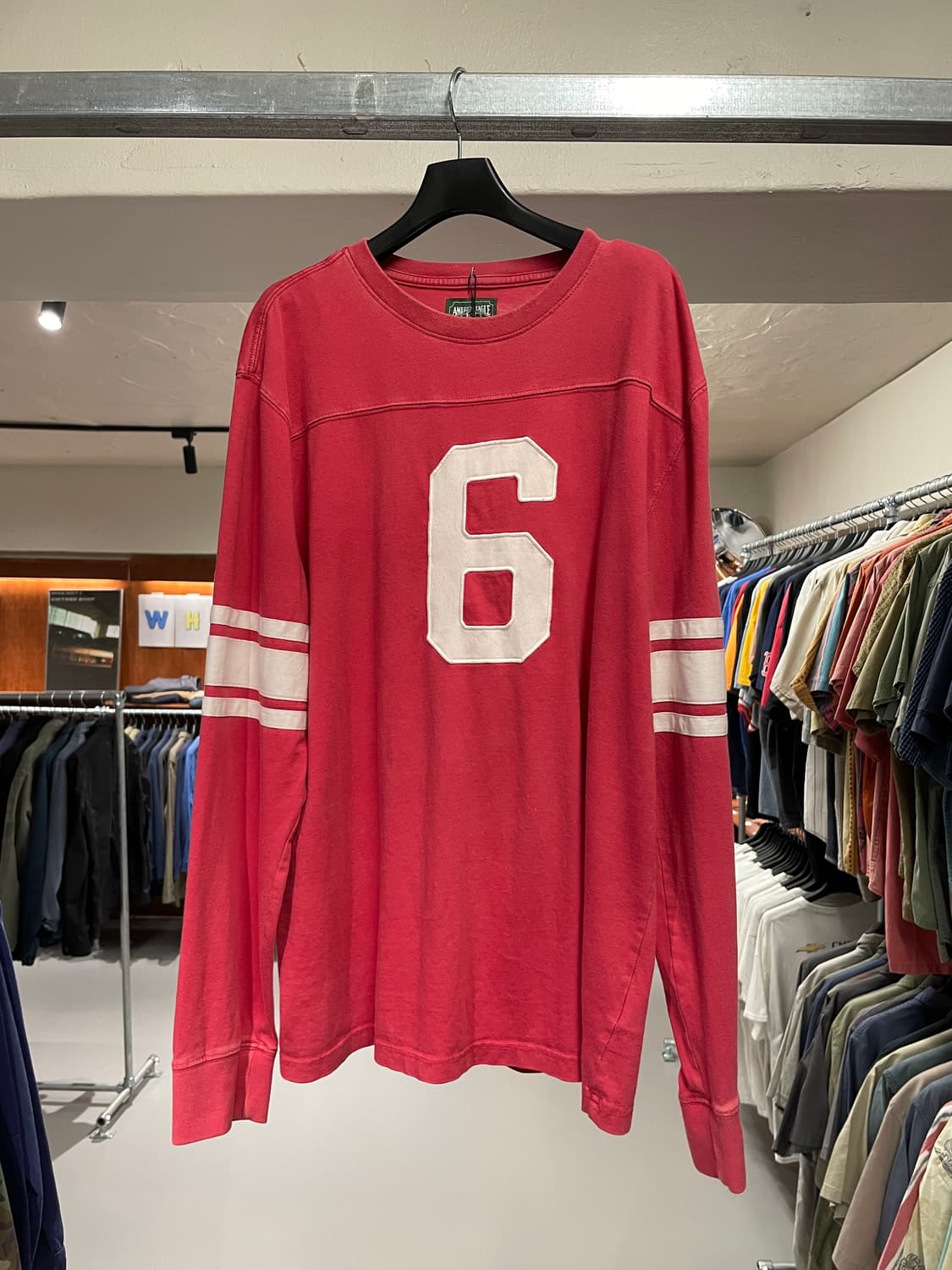 빈티지 롱슬리브 티셔츠(다홍색)   상품이미지7