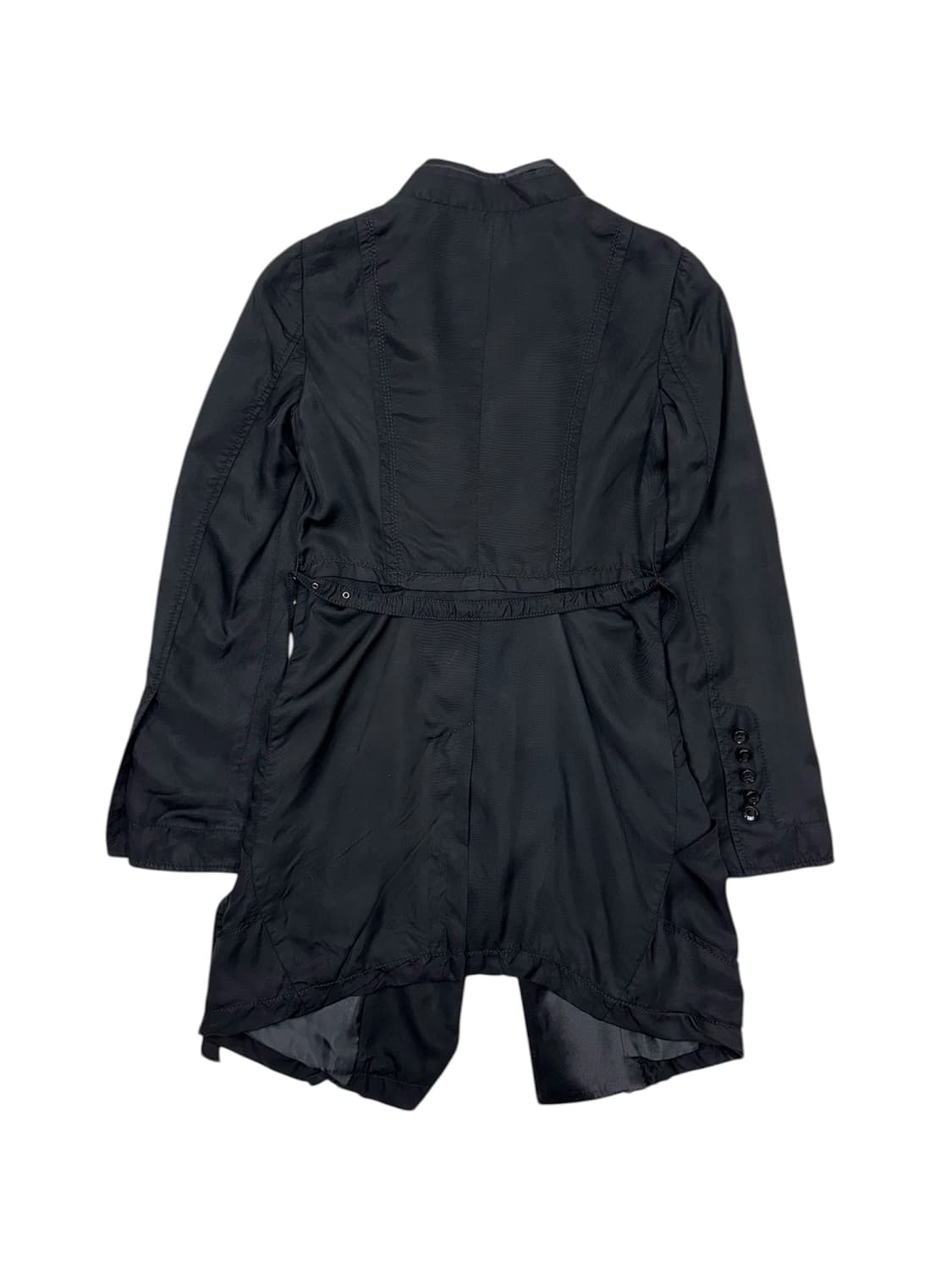 타스타스 하이넥 사선 오버랩 코트 상품이미지6