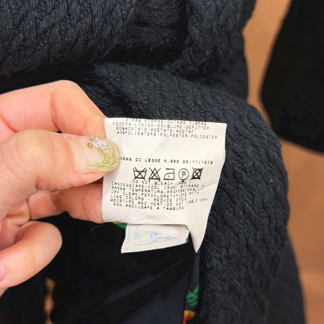 돌체앤가바나 트렌치 코트 플랩 카라 플로럴 프린팅 안감 디테일 블랙 상품이미지7