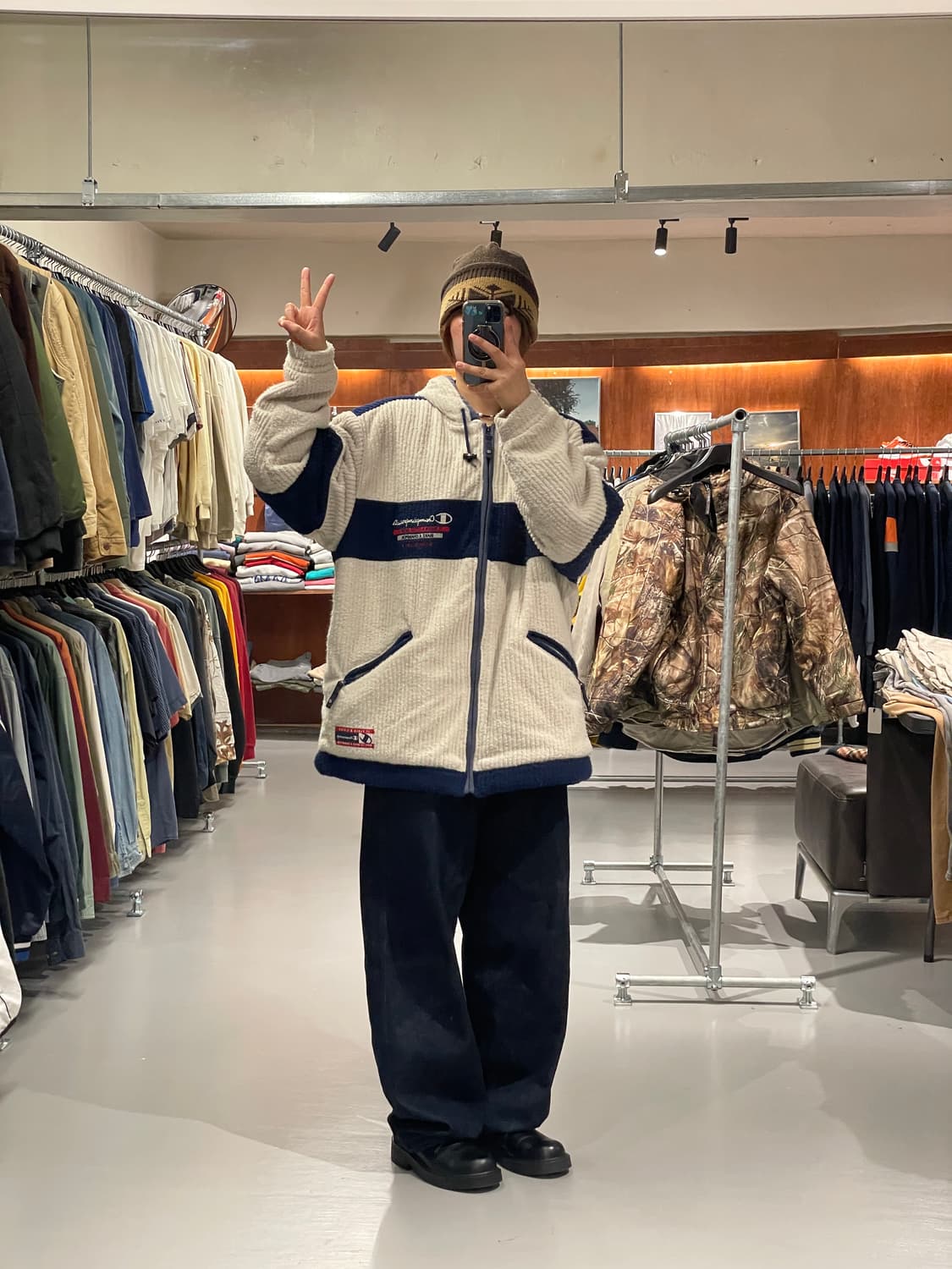 챔피온 올드스쿨 누빔 자켓 상품이미지2