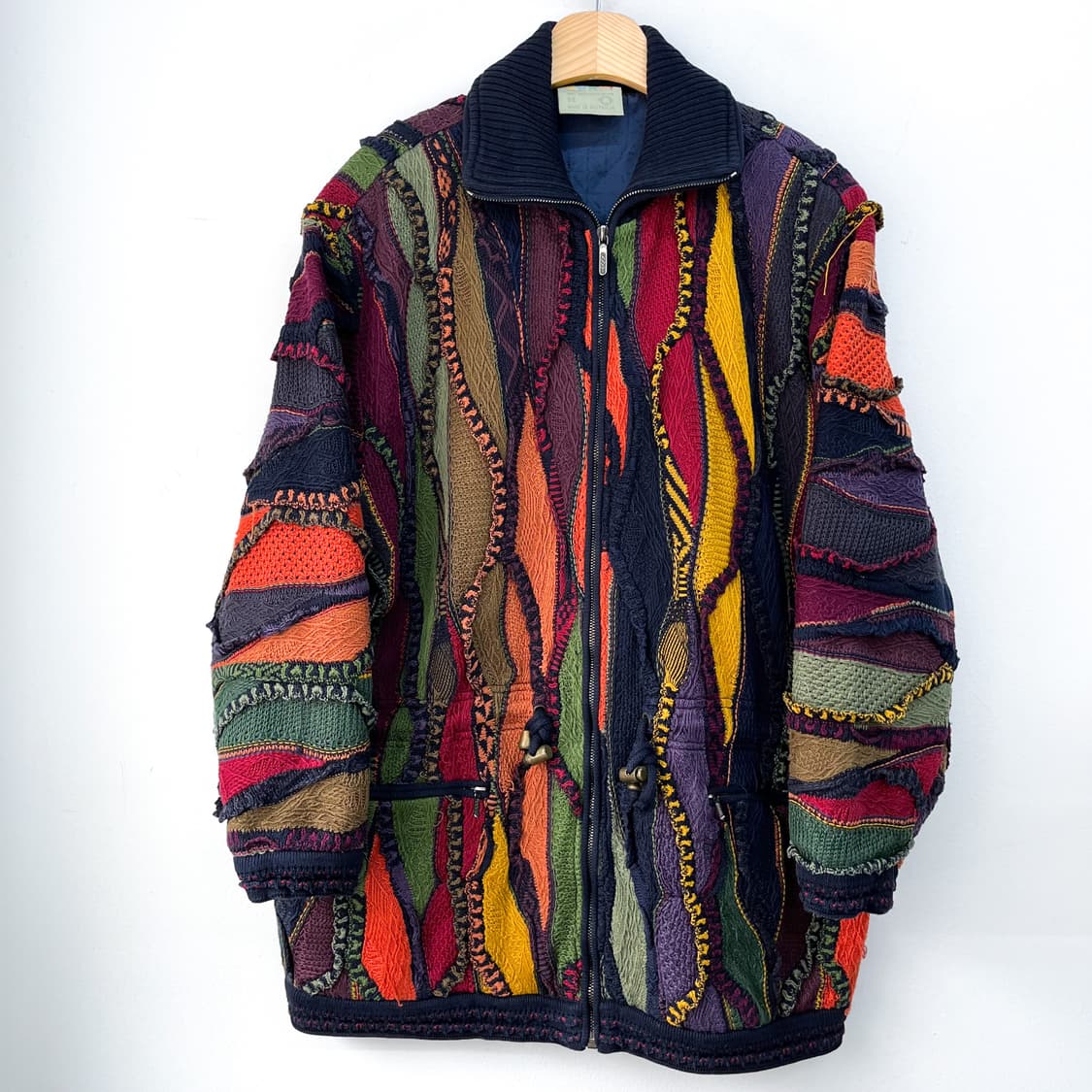 쿠지 오스트레일리아 3D 멀티 케이블 니트 집업 상품이미지2