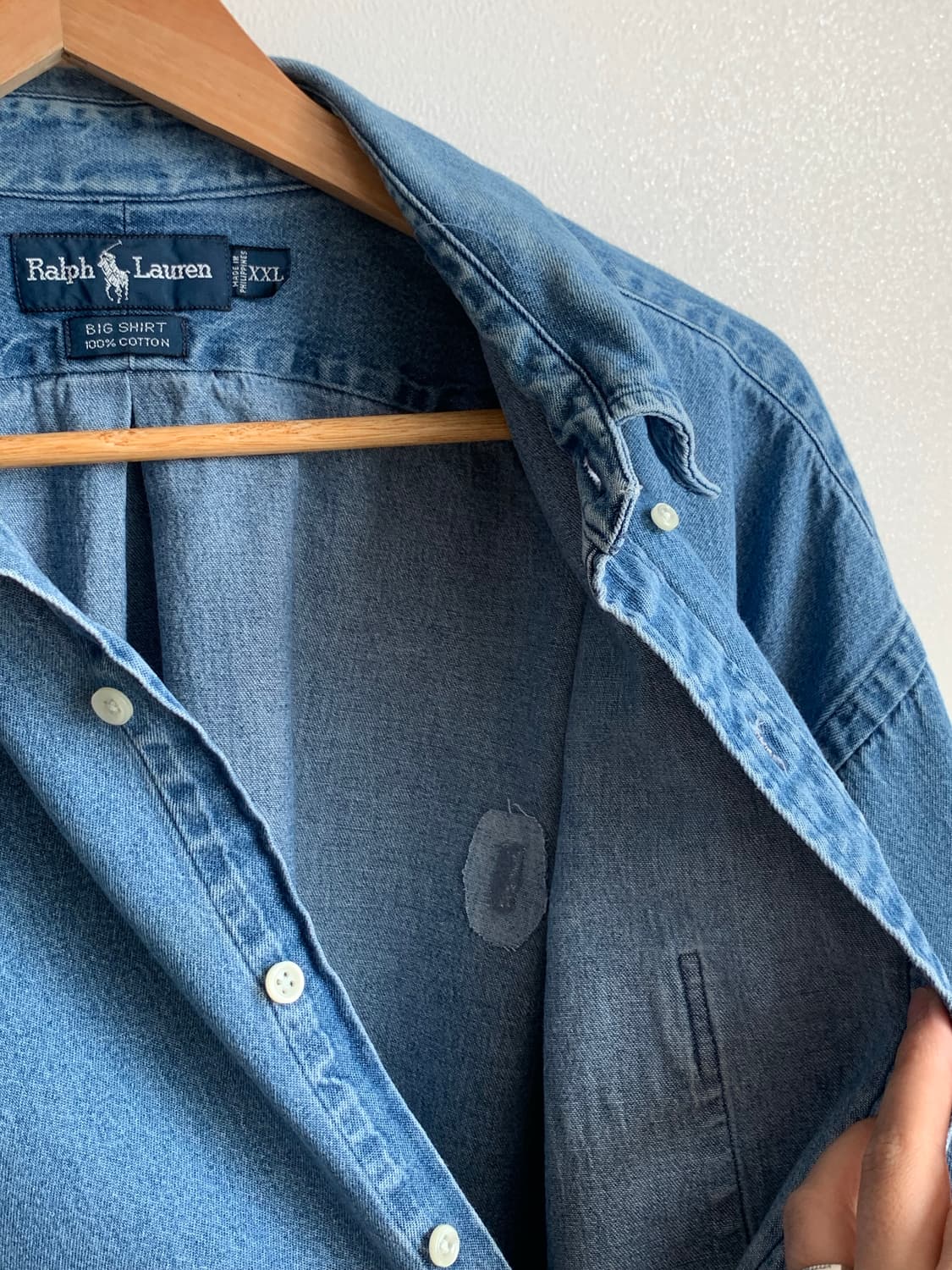 폴로 랄프로렌 데님 빅셔츠 XXL 상품이미지6