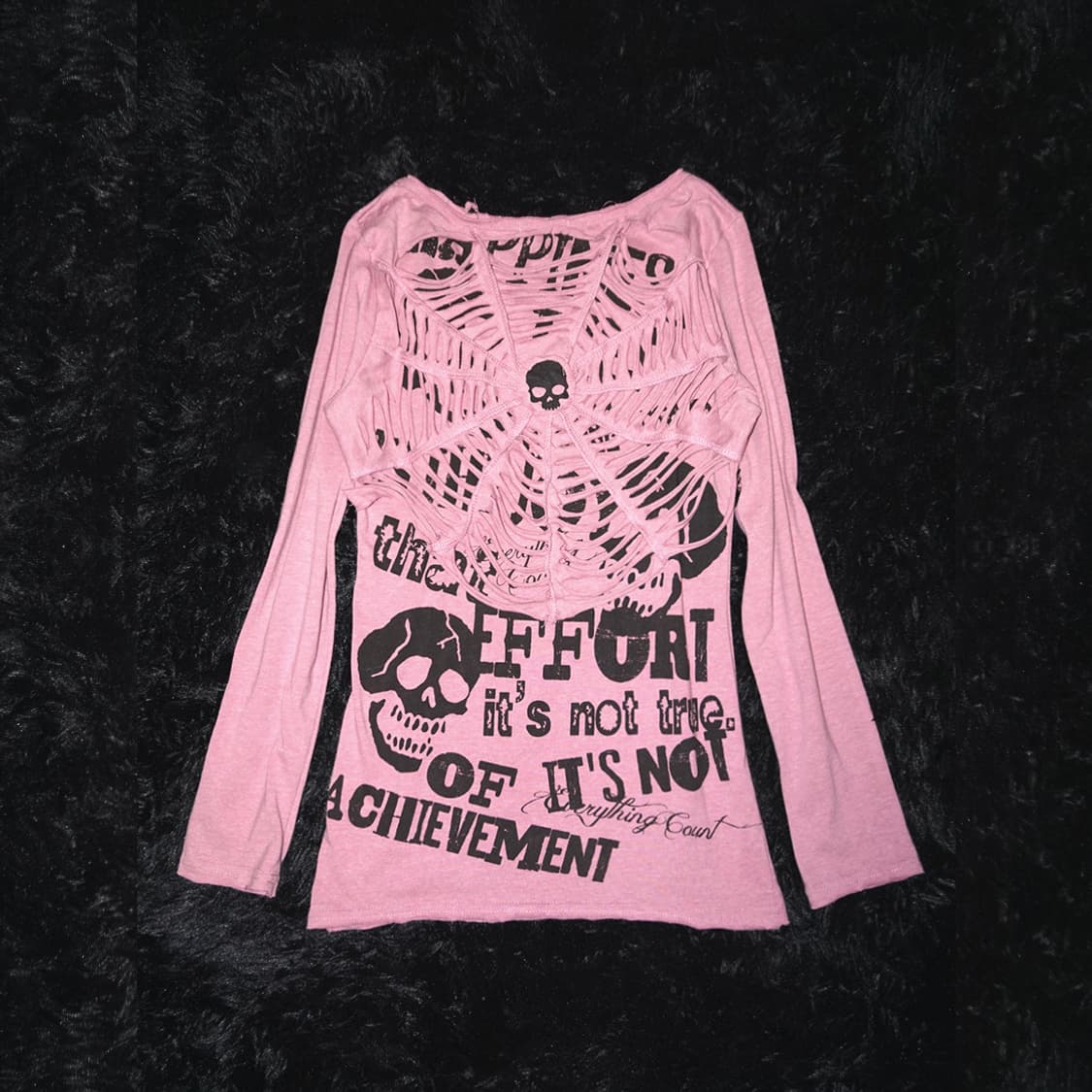 (lazy daisy) punk skull web t 상품이미지1