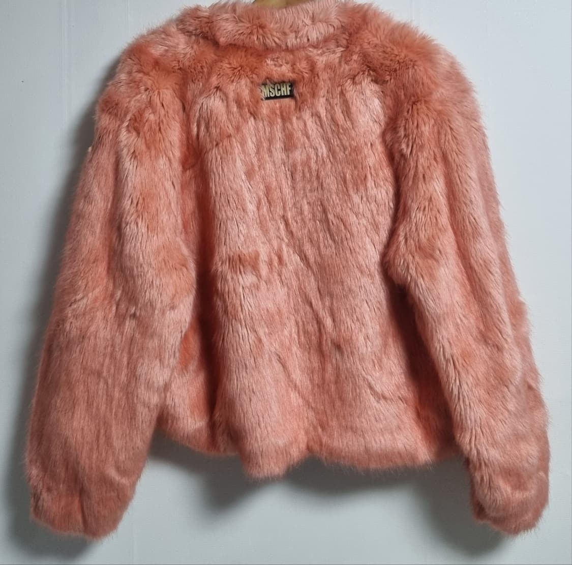L (77) 미스치프 오렌지핑크 페이크퍼 자켓 상품이미지2