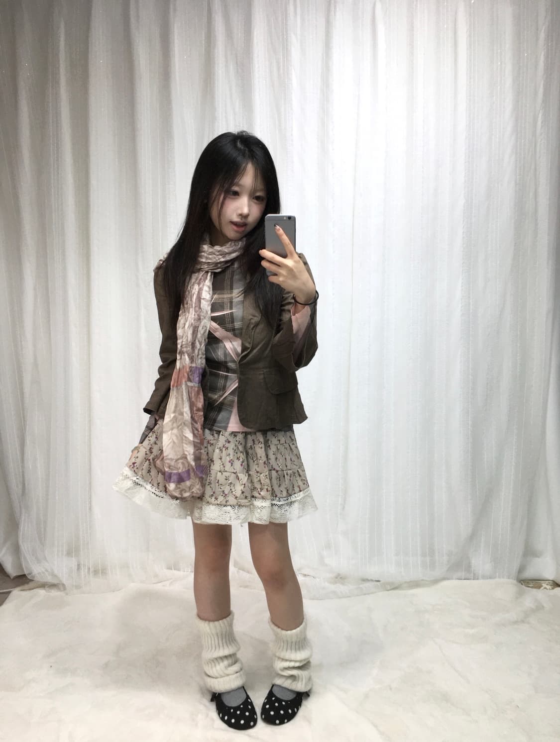 빈티지 아카이브깔 유니크 블레이저 코디세트 상품이미지1