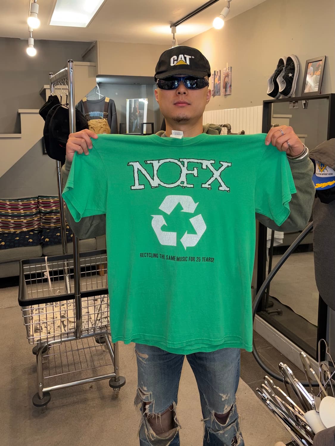 00‘s NOFX 25years recycling music print  상품이미지4