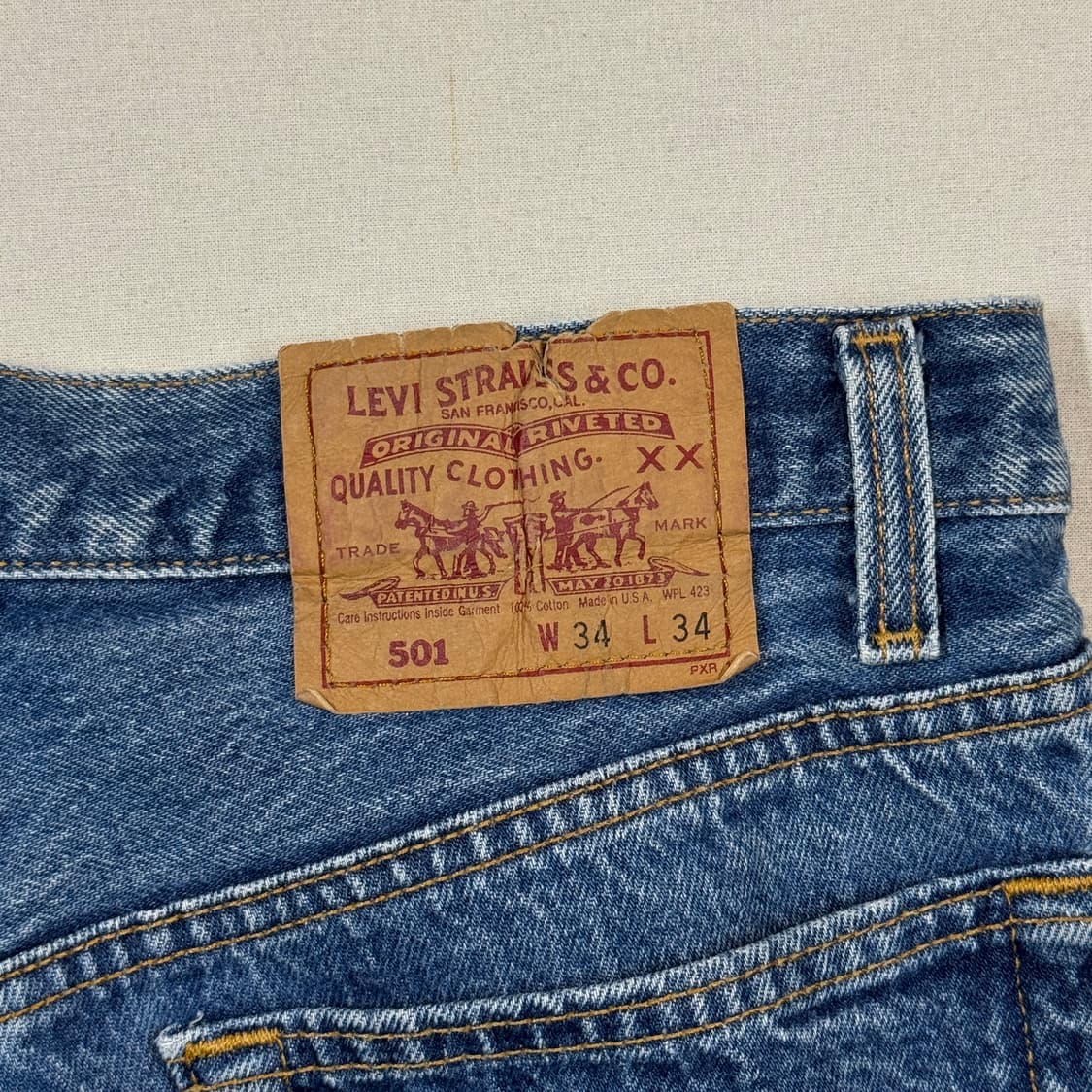 34inch) 리바이스 USA 90s 501 데님 청바지 상품이미지3