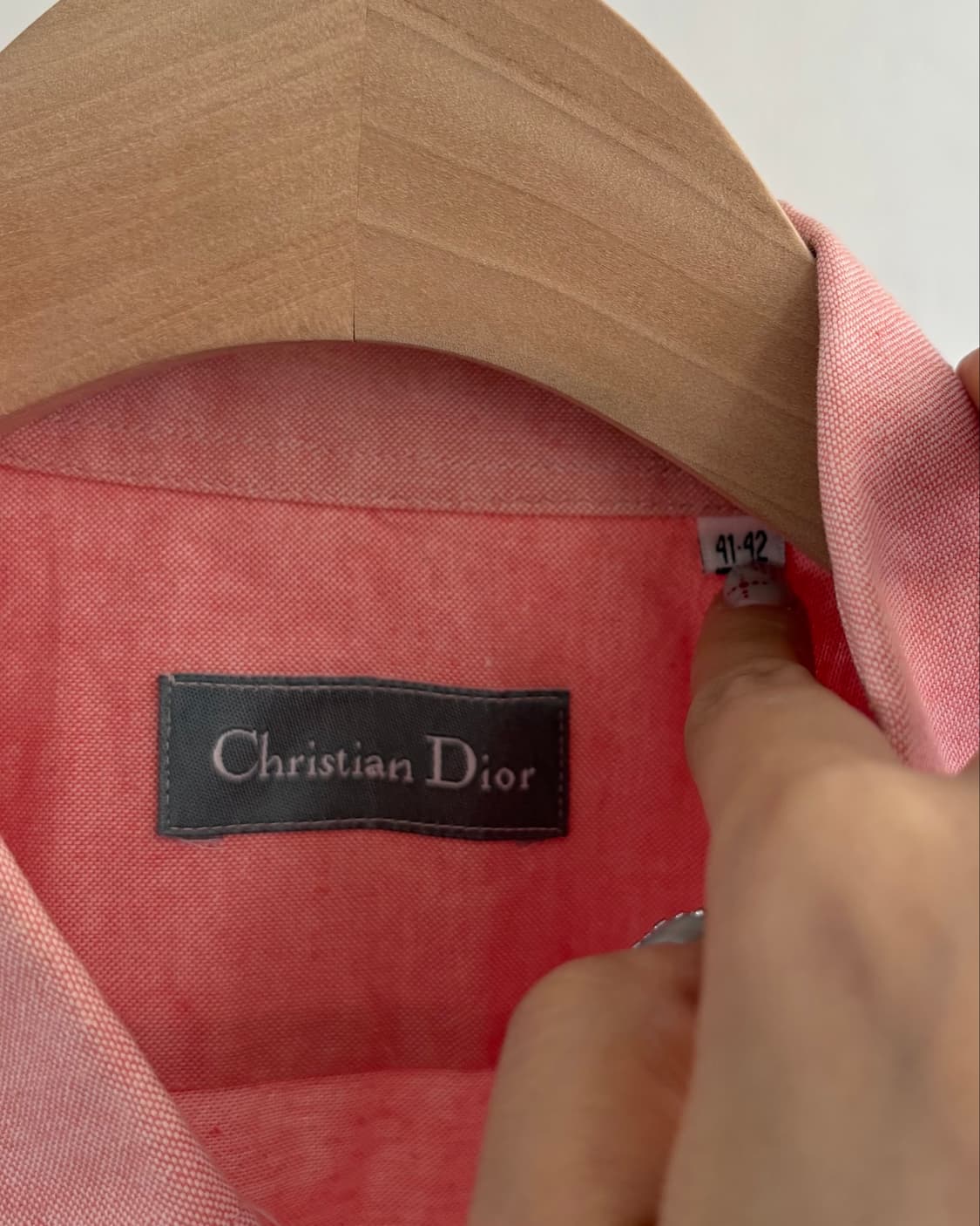 Dior 디올 90’s 핑크 포켓 반팔 셔츠 상품이미지3