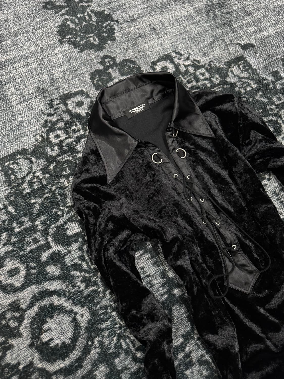 Tornado mart 00s archive lace up velour  상품이미지2