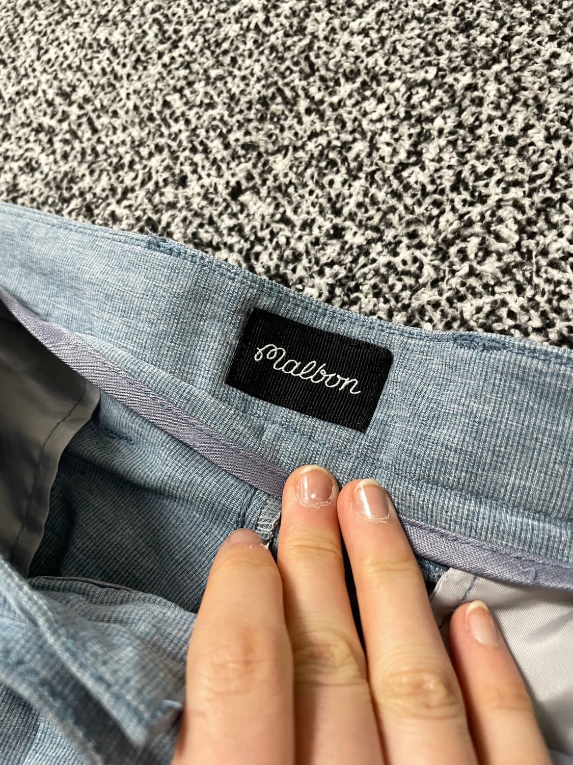 빈티지9. 말본 골프 와펜 포인트 코튼 팬츠 숏팬츠 반바지 블루 상품이미지2