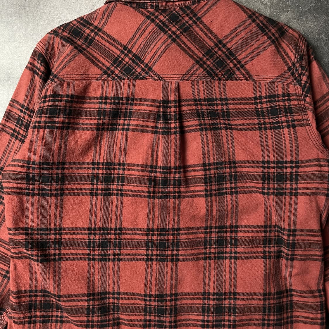 CARHARTT 칼하트 빈티지 레드 플란넬 체크 셔츠 A00860 상품이미지7