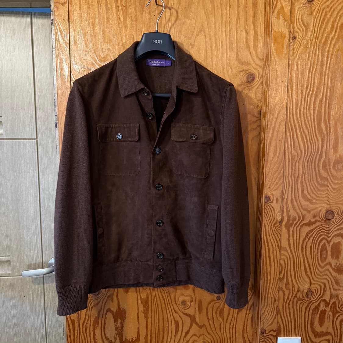 랄프로렌 퍼플라벨 24 F/w 스웨이드 캐시미어 자켓 상품이미지4