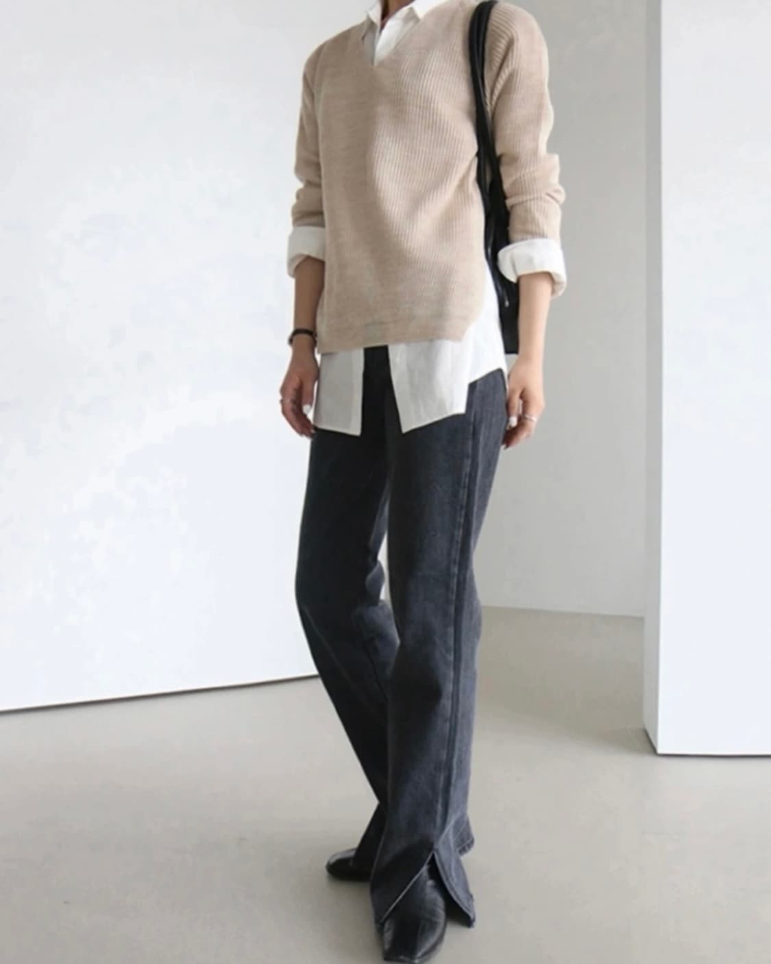 흑청일자팬츠m 상품이미지2