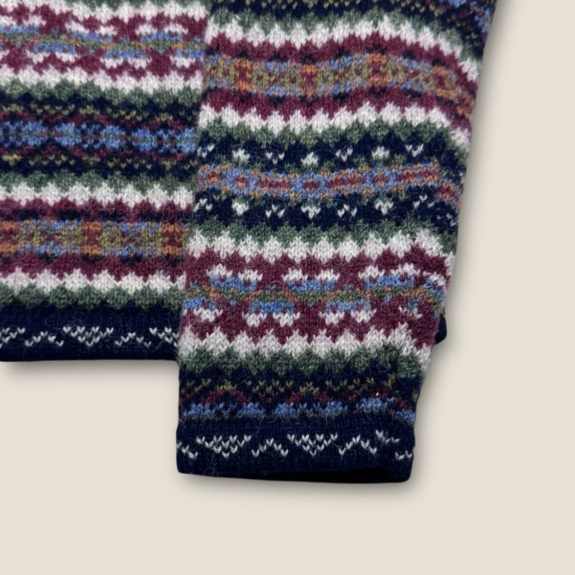 Paul Harris 셔틀랜드 울 100% 페어아일 가디건 L 상품이미지4