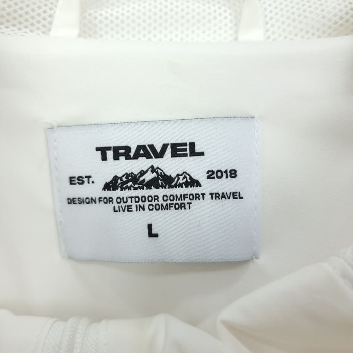 [트래블] 워크샵 오버사이즈 후드 바람막이 자켓 아이보리 M19665 상품이미지9