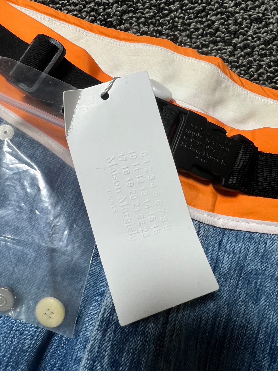 마르지엘라 스티치 콘트라스팅 밴드 스트레이트진 30사이 상품이미지4